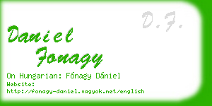 daniel fonagy business card