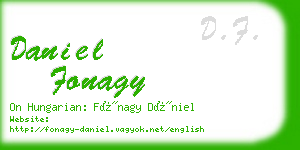 daniel fonagy business card